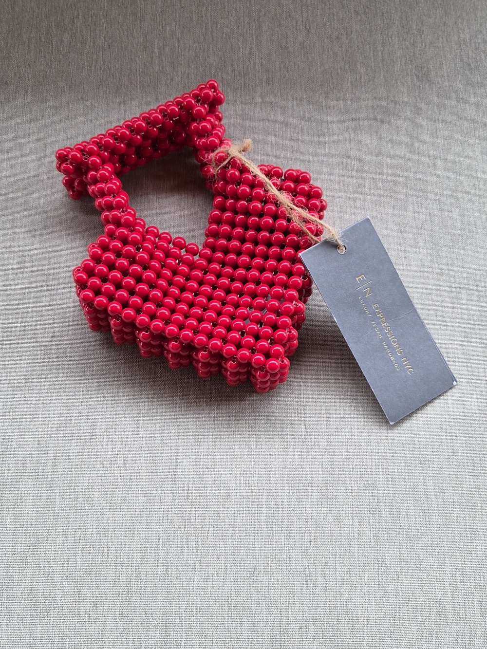Baby Red Beaded Handbag
